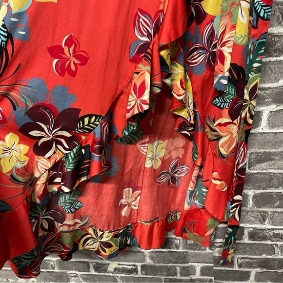 ALEXIS Janna Floral Wrap Dress red - Picture 9 of 14